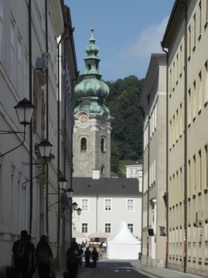 On our way to the Salzburg Cathedral