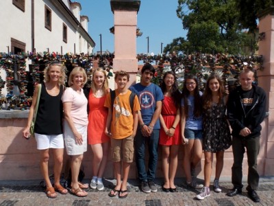 On the way to the John Lennon Wall in Prague