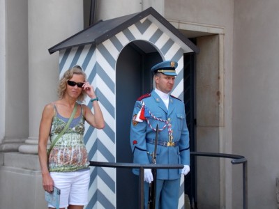 Outside the Prague Castle