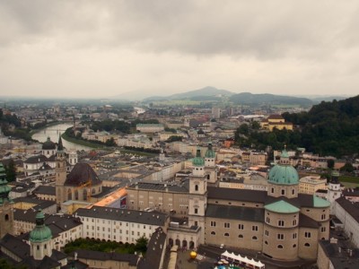 Overview of Salzburg from the fortress